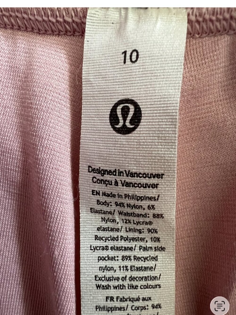 Lululemon Dance Studio Mid-Rise Lined Crop Pants In Pink Peony Size 10 - Picture 11 of 15